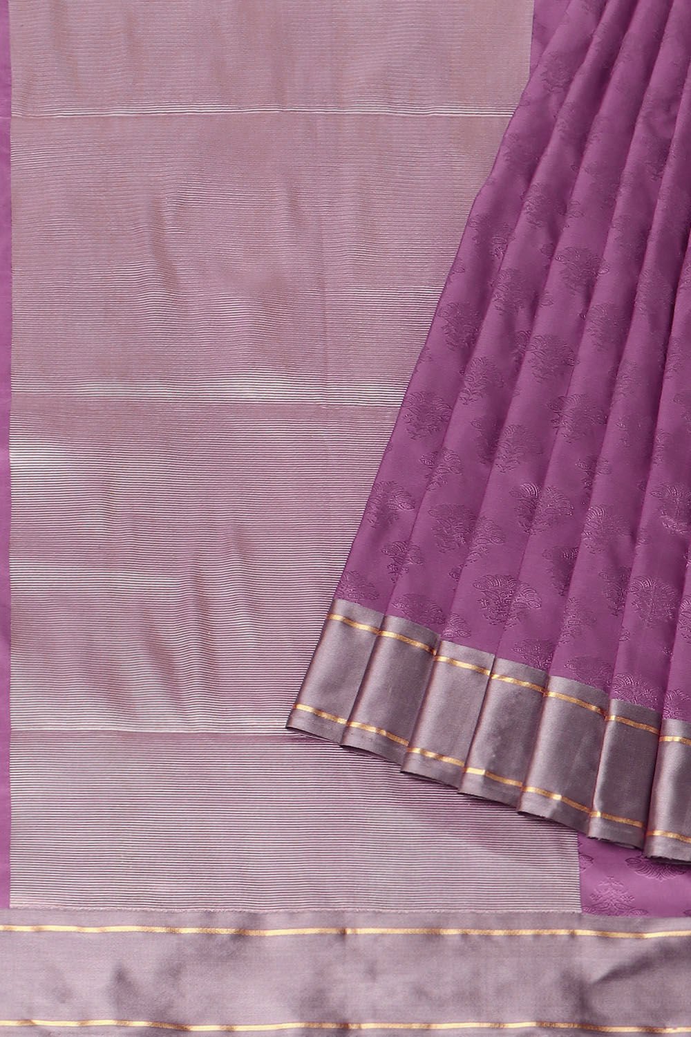 Pink Pure Silk Banarasi Tanchoi Saree image number null