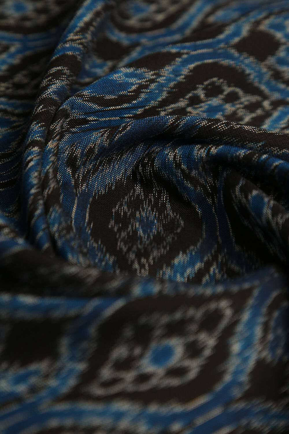 Navy Blue Sambalpuri Pure Cotton Salwar Suit Set image number null