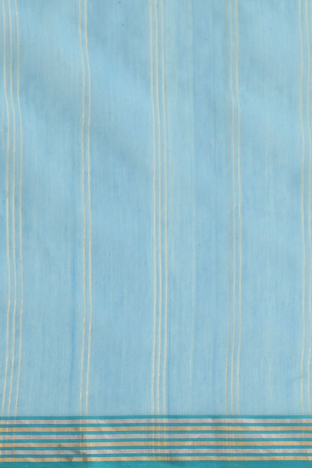 Blue Woven Pure Silk Cotton Chanderi Saree image number null