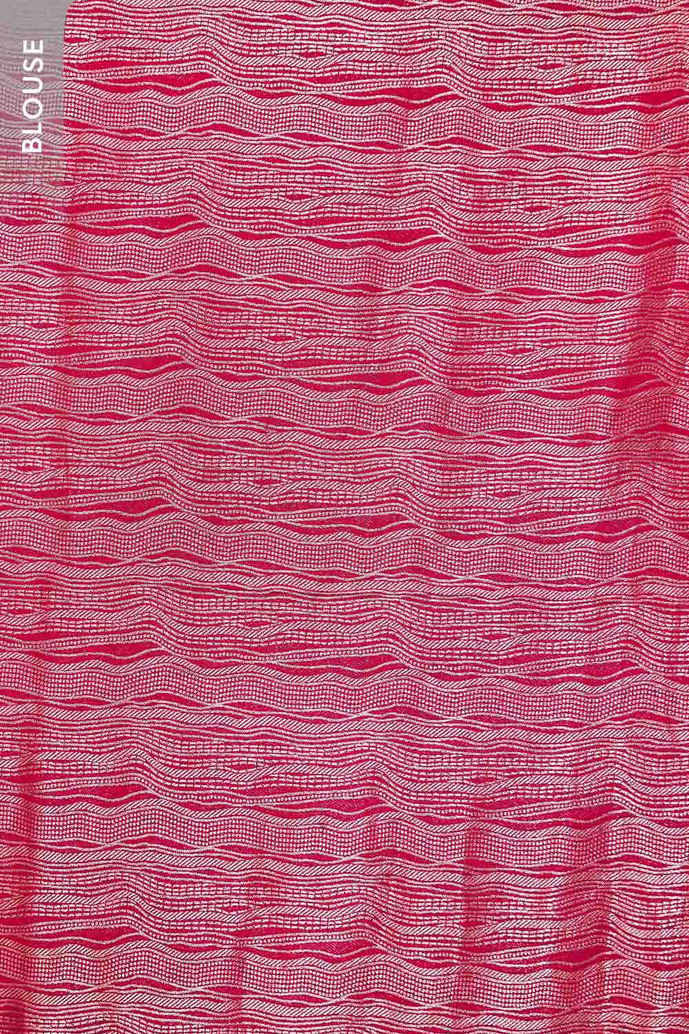 Pink Woven Viscose Saree image number null