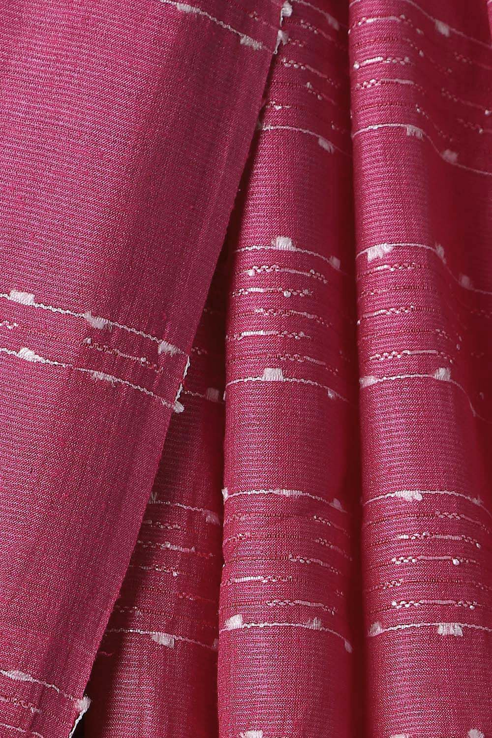 Pink Pure Tussar Silk Tie and Dye Saree image number null