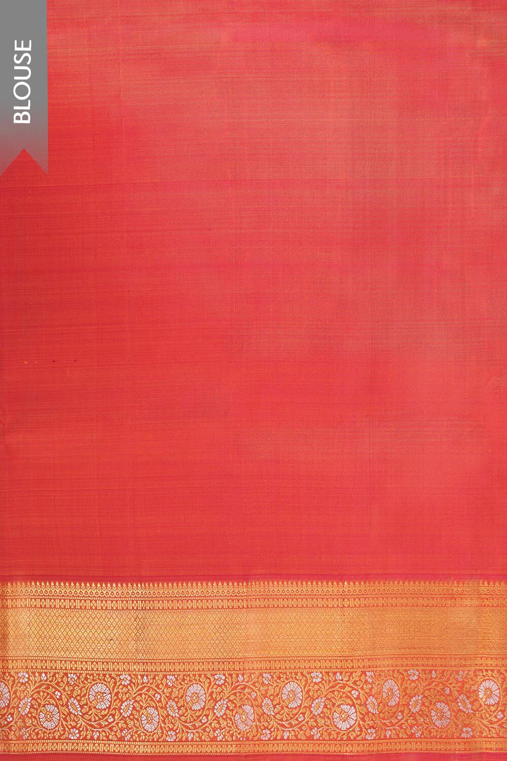 Orange Pure Silk Woven Kanjivaram Saree image number null