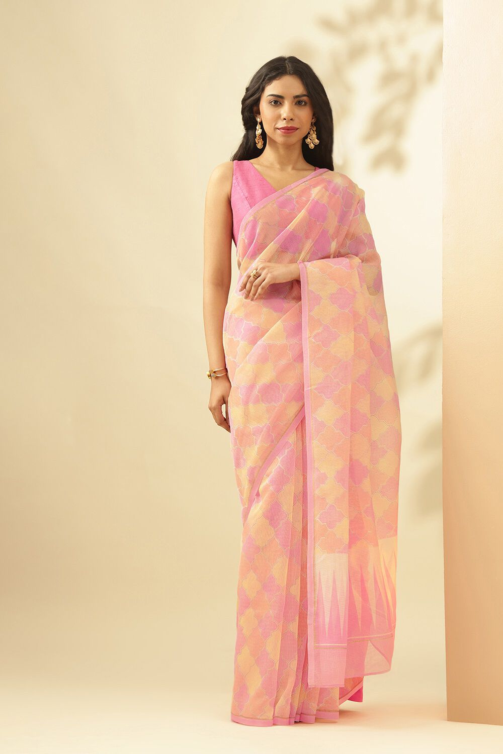 Buy Traditional Silk Cotton Sarees Online in India Taneira