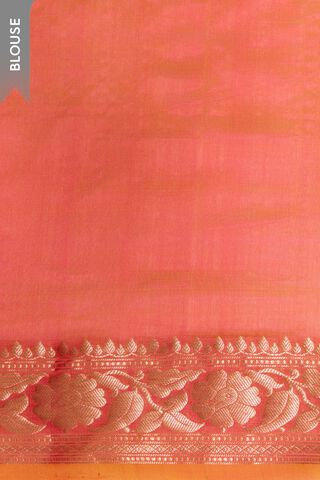 Pink Silk Viscose Banaras Cutwork Saree thumbnail image number null