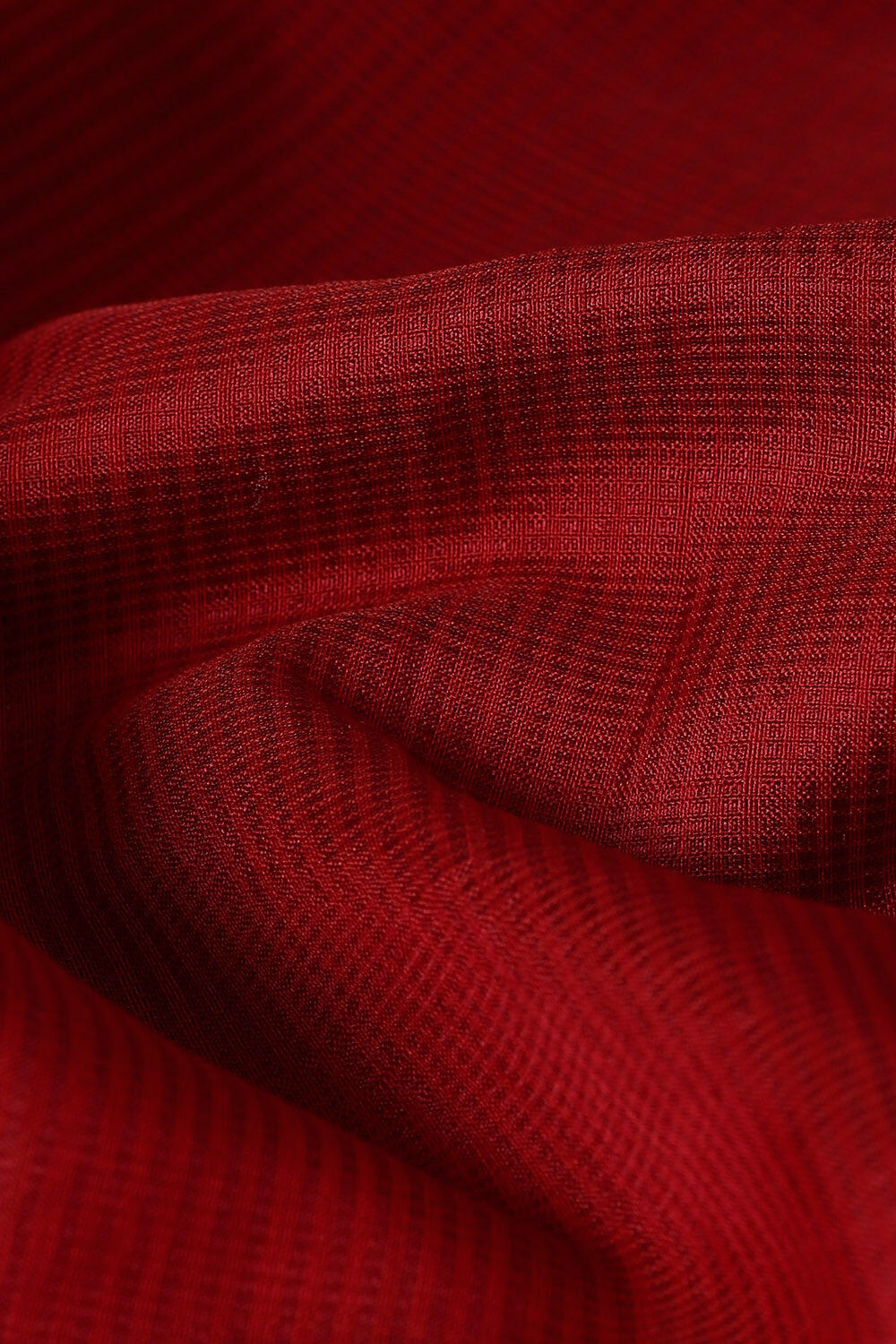 Red Pure Silk Cotton Maheswari Saree image number null