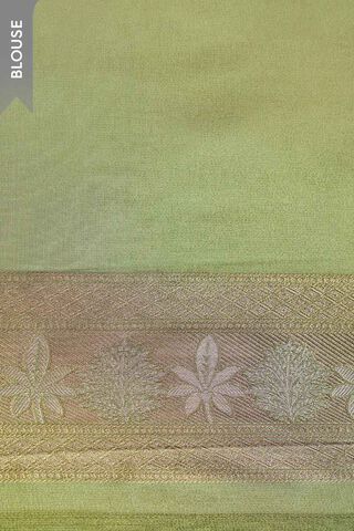 Green Woven Viscose Tissue Saree thumbnail image number null