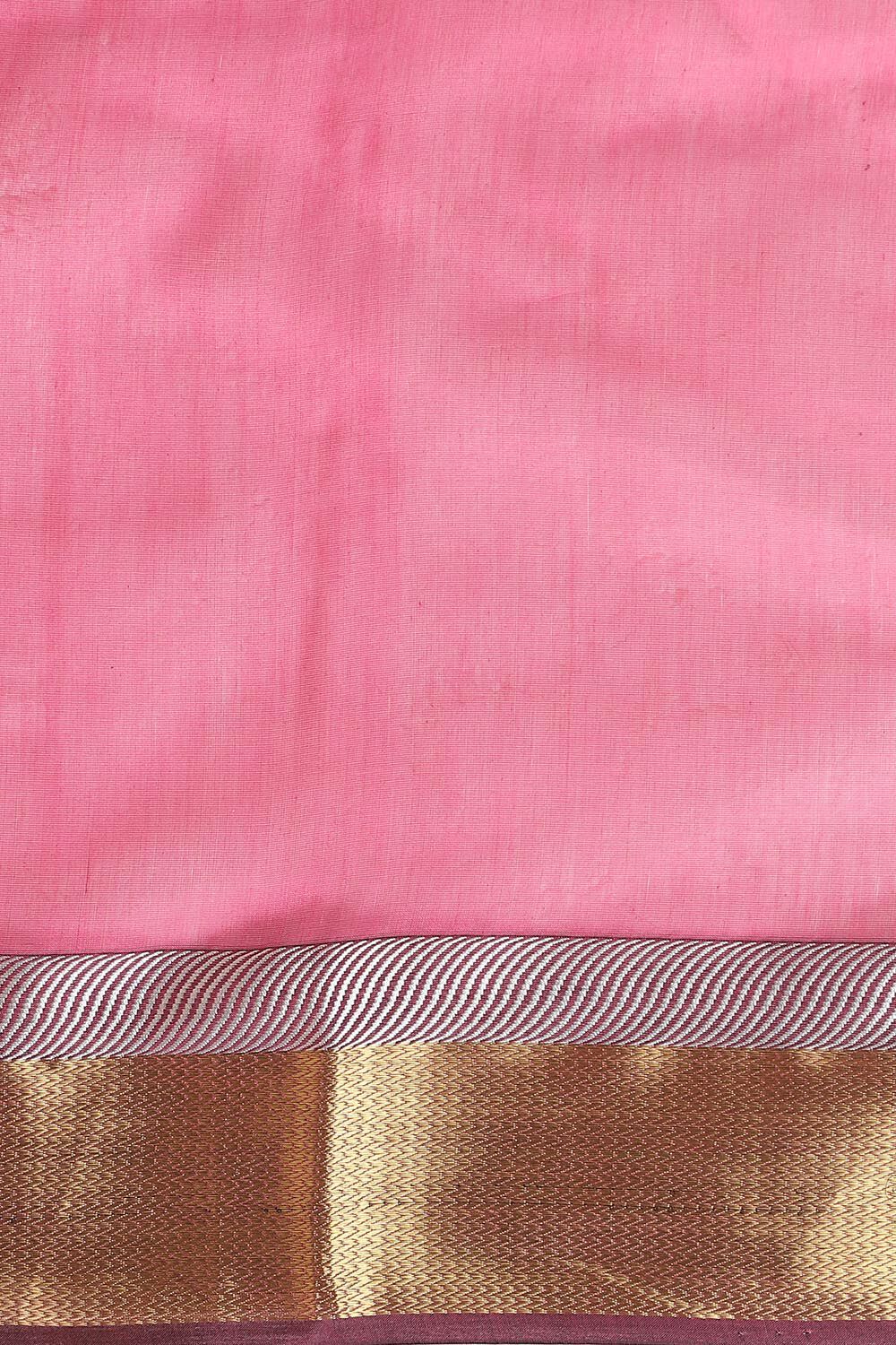 Black Pure Silk Cotton Maheswari Saree image number null
