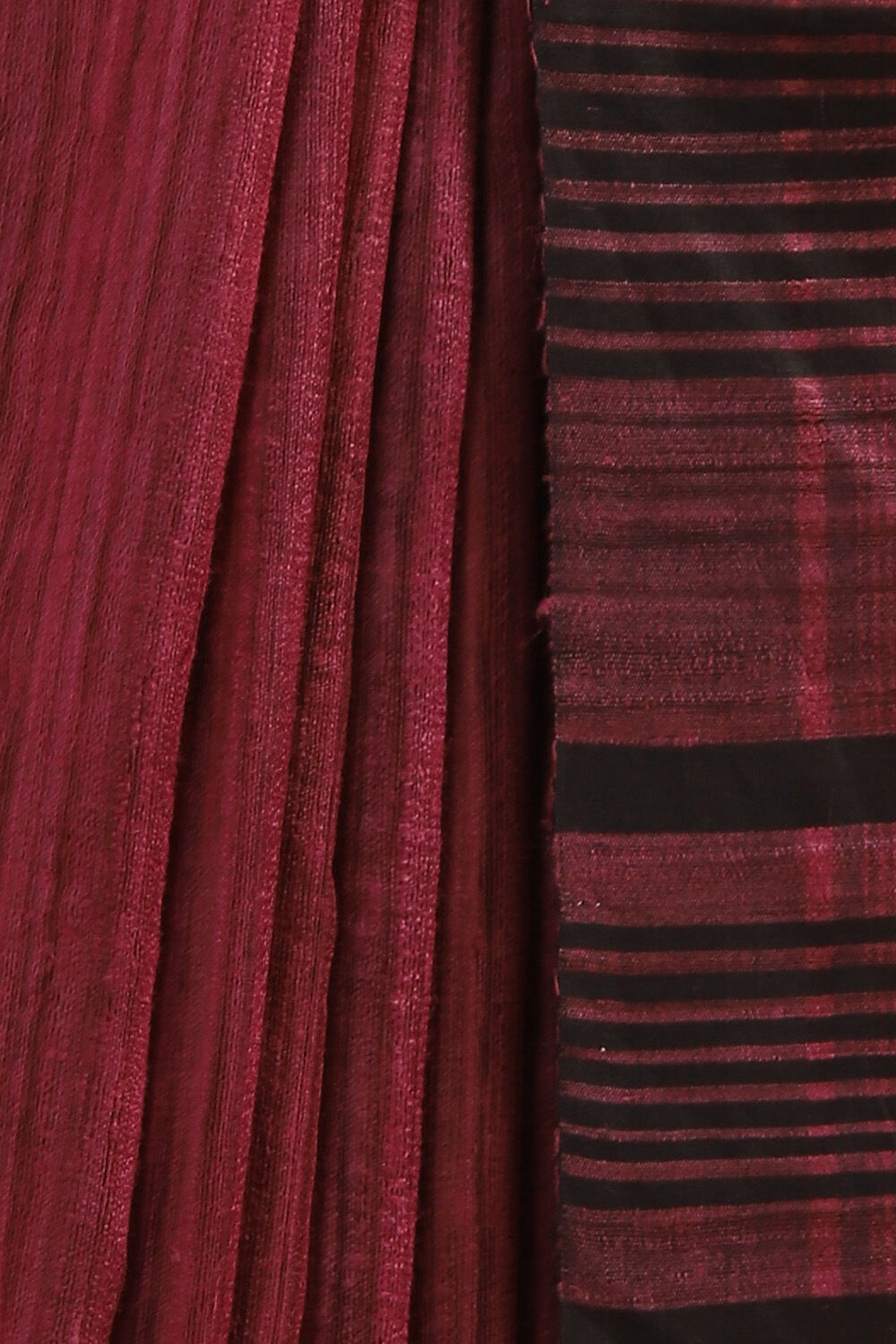 Red Pure Tussar Bhagalpuri Saree image number null