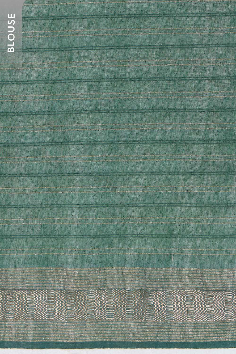 Dark Green Pure Silk Sequin Saree image number null