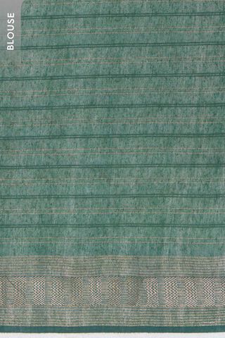 Dark Green Pure Silk Sequin Saree thumbnail image number null
