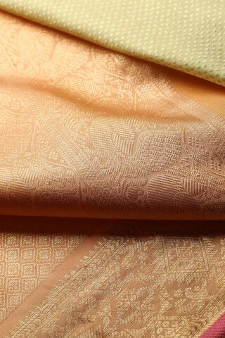 Light Green Pure Silk Woven Kanjivaram Saree thumbnail image number null