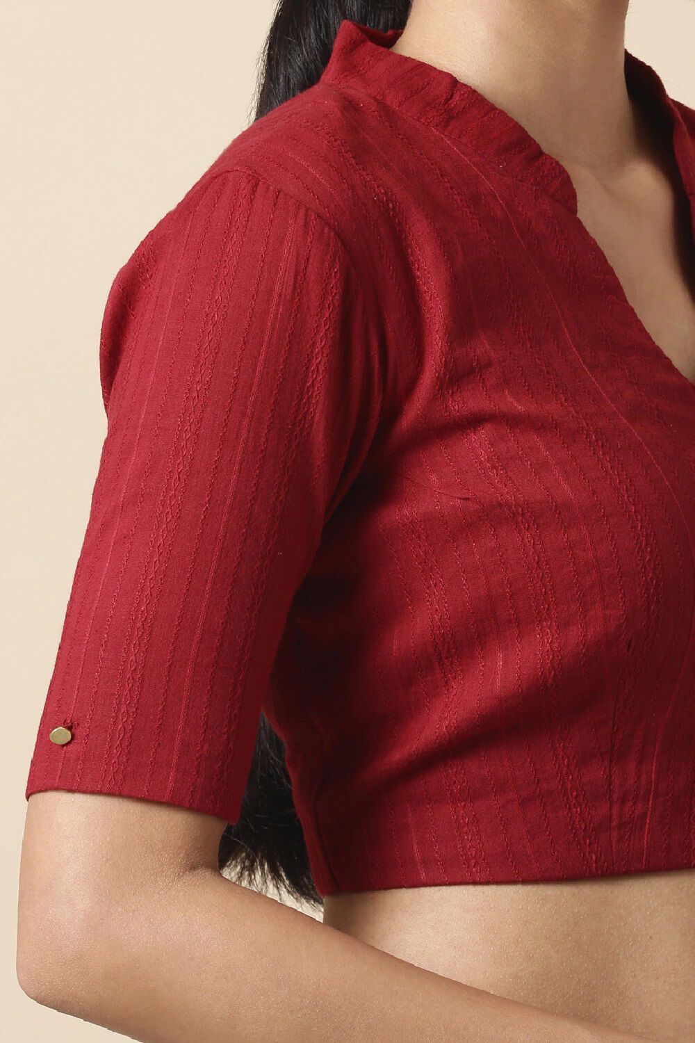 Red Cotton Blouse image number null