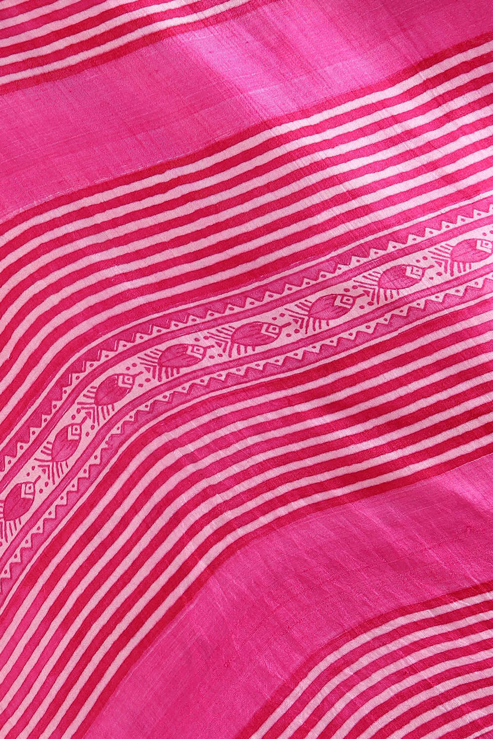 Pink Pure Silk Printed Saree image number null