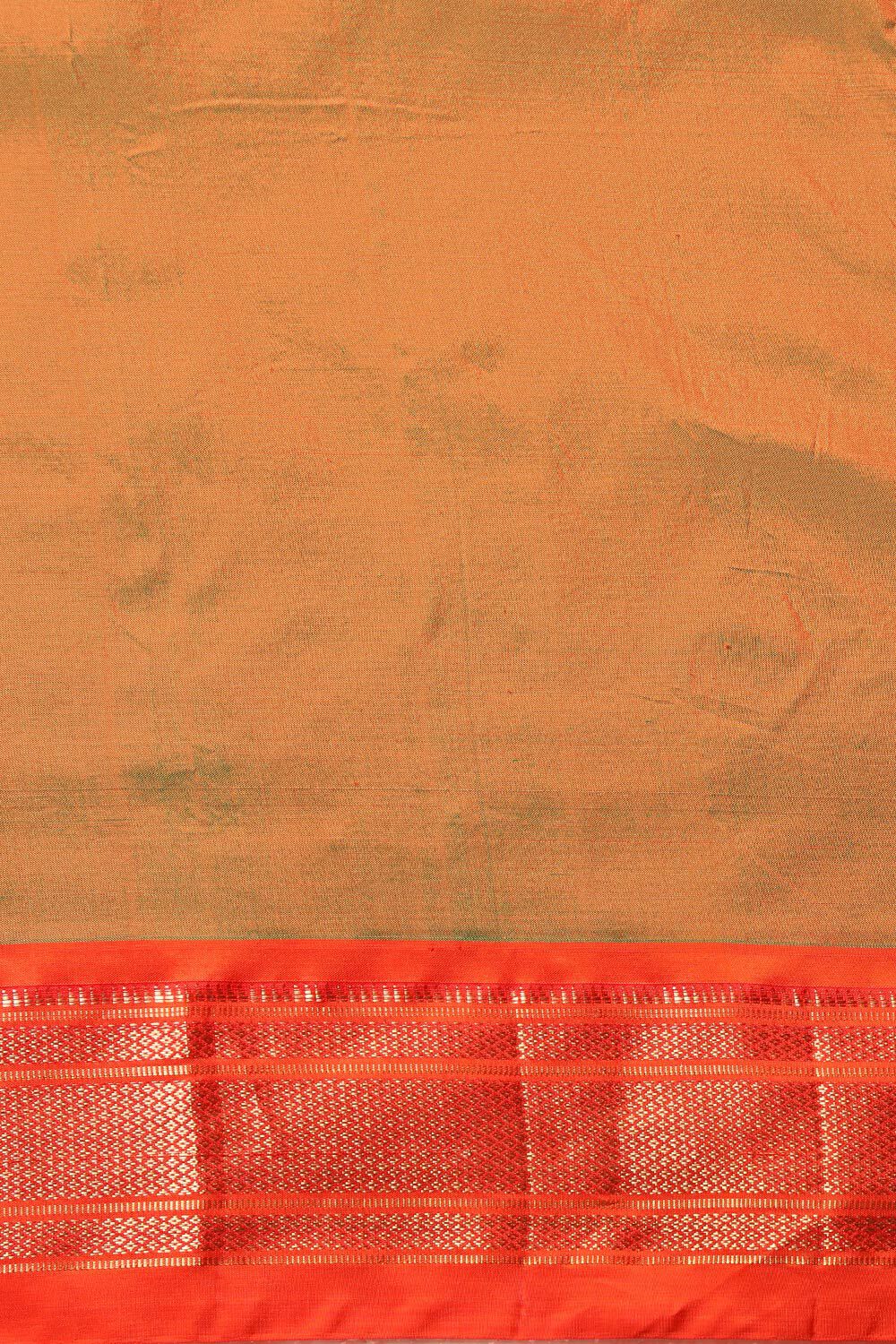 Orange Pure Silk Paithani Saree image number null