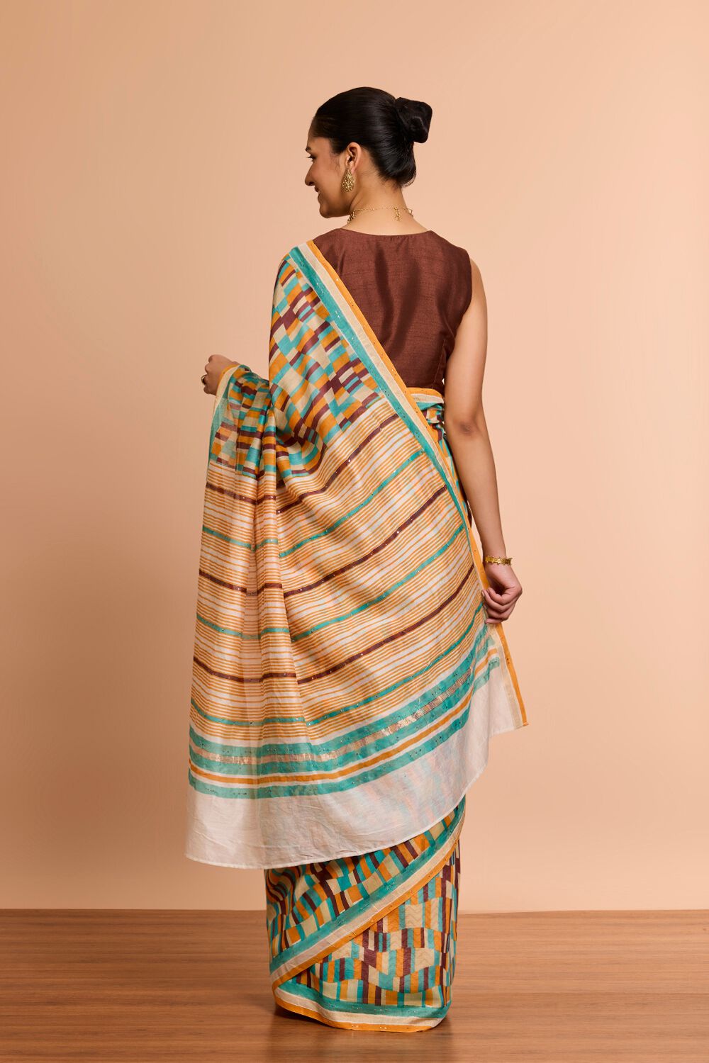 Multi Screen Printed Pure Silk Cotton Saree image number null