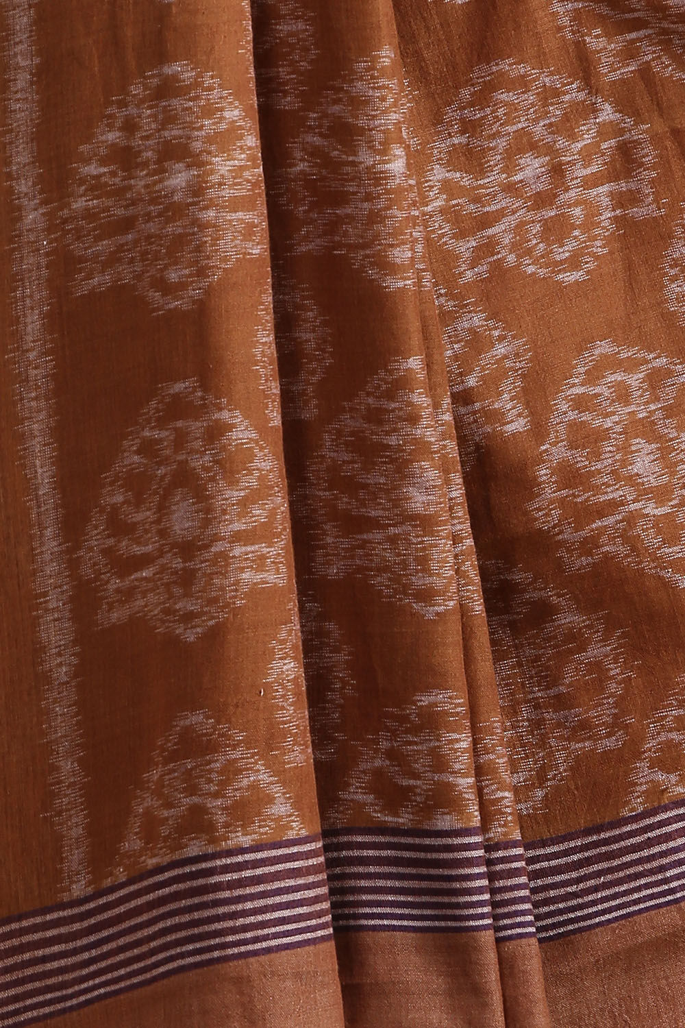 Light Brown Pure Cotton Odissa Ikat Saree image number null