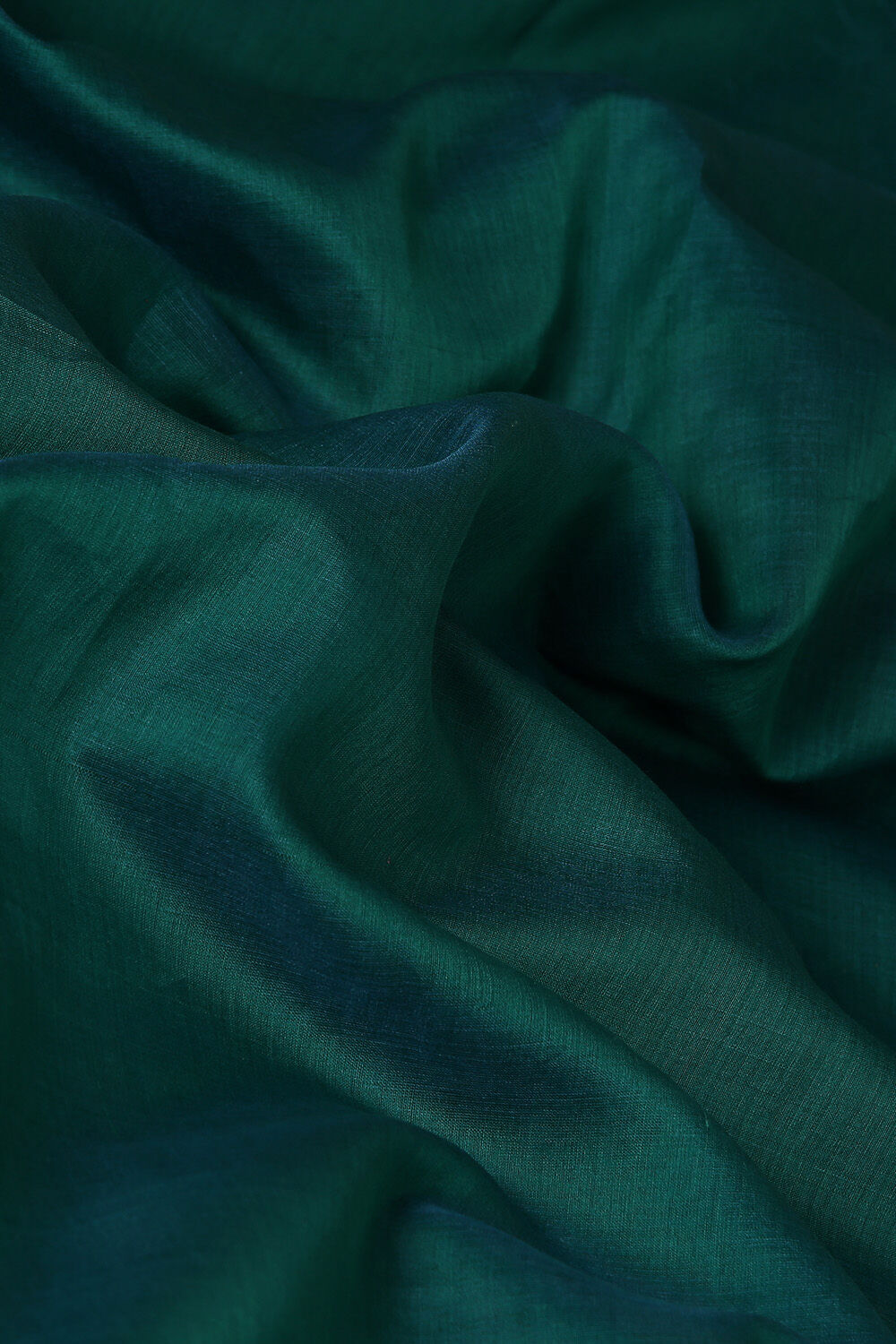 Green Pure Silk Cotton Maheswari Saree image number null