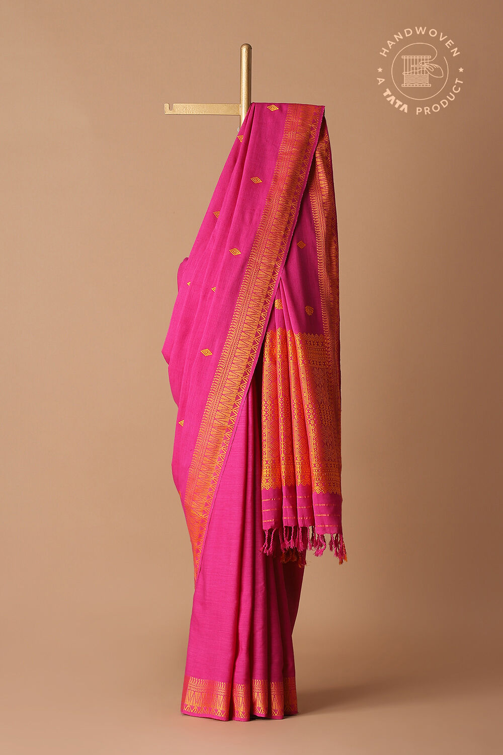 Pink Pure Eri Assam Saree image number null
