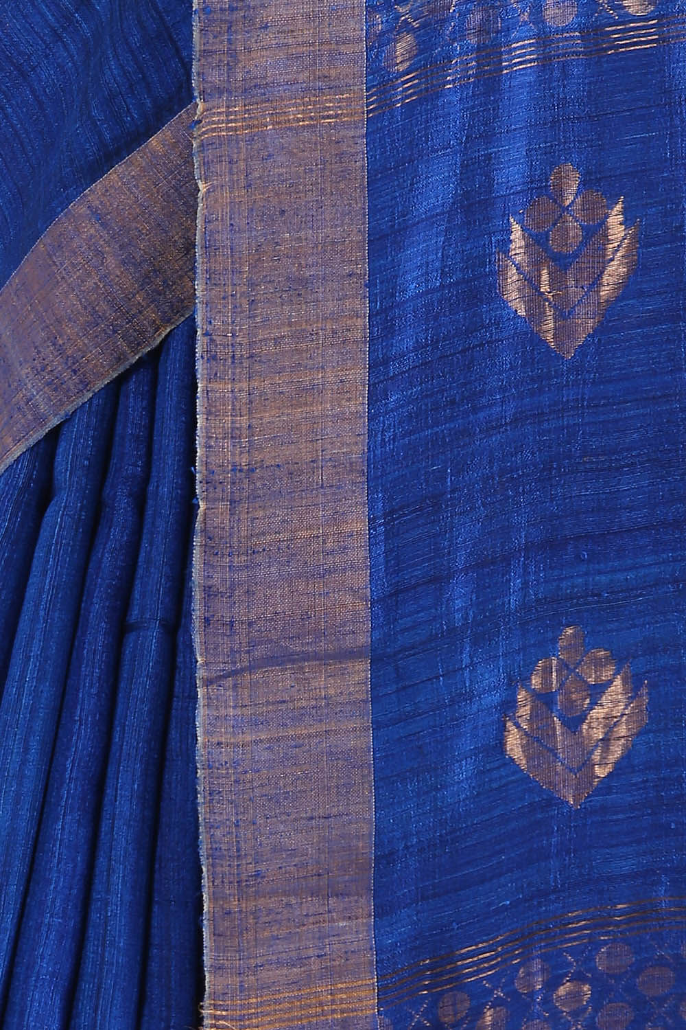 Blue Pure Silk Vanya Jamdani Saree image number null