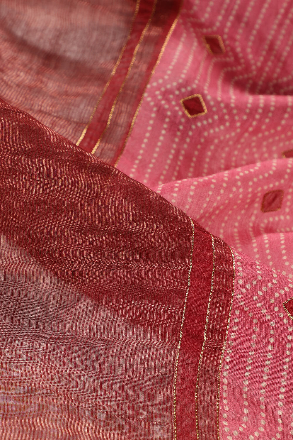 Pink Contemporary Pure Tussar Silk Digital Printed Saree image number null