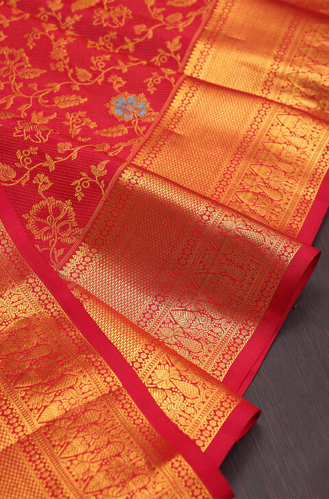 Pink Kanjivaram Silk Saree