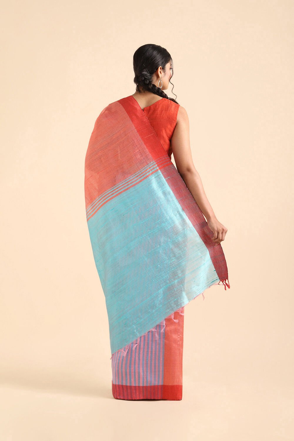 Pink Pure Tussar Silk Bhagalpuri Saree image number null