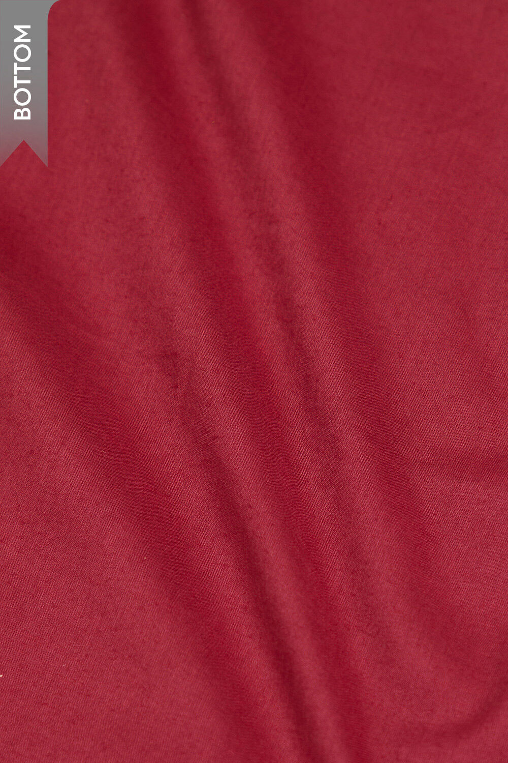 Red Screen Printed Pure Tussar Silk Unstitched Suit Set image number null