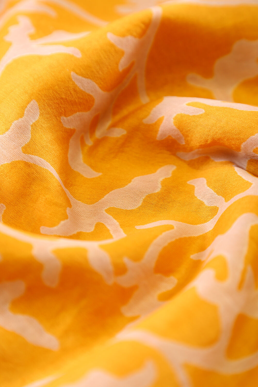 Yellow Pure Silk Cotton Suit Set image number null
