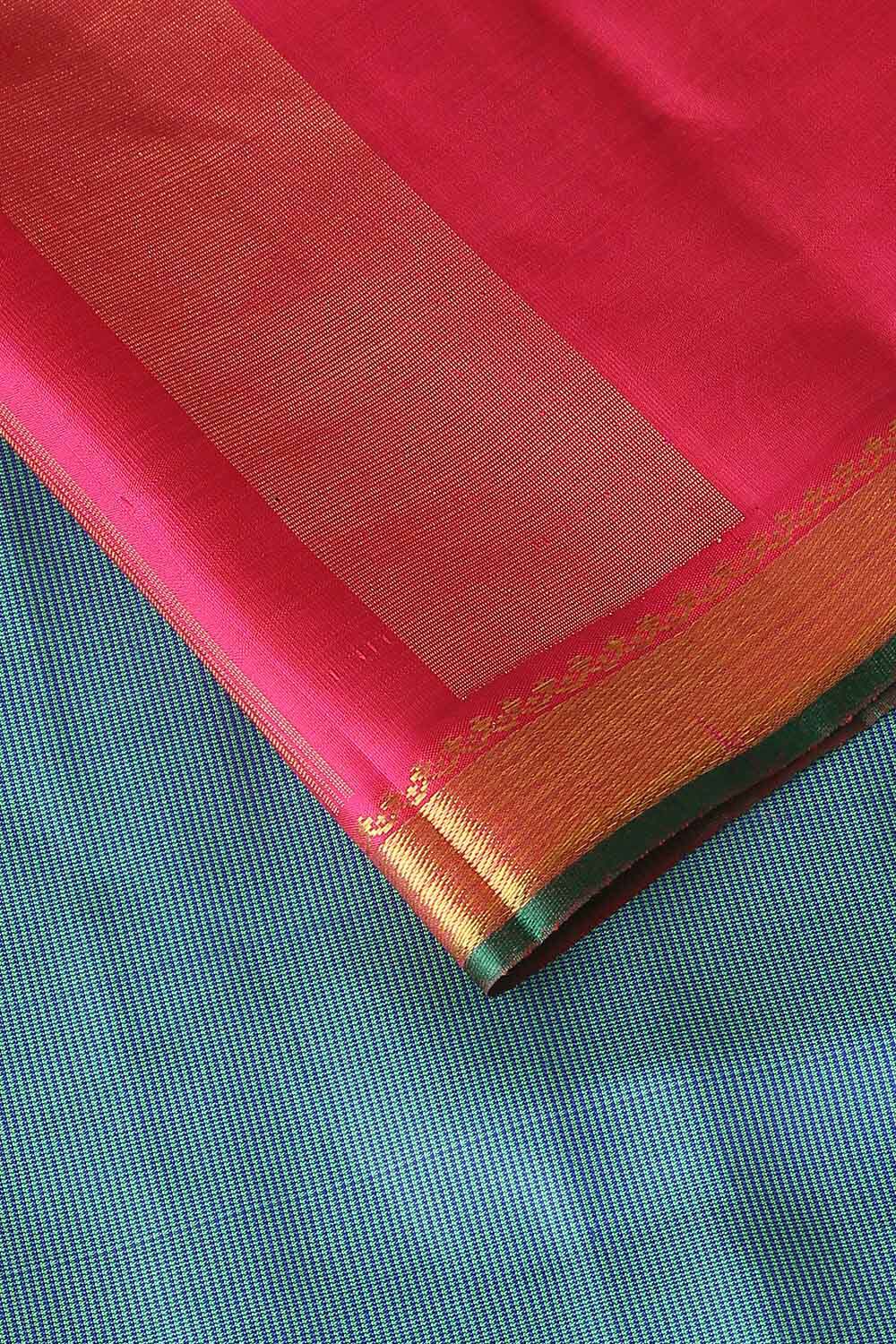 Blue Pure Silk Kanjivaram Saree image number null