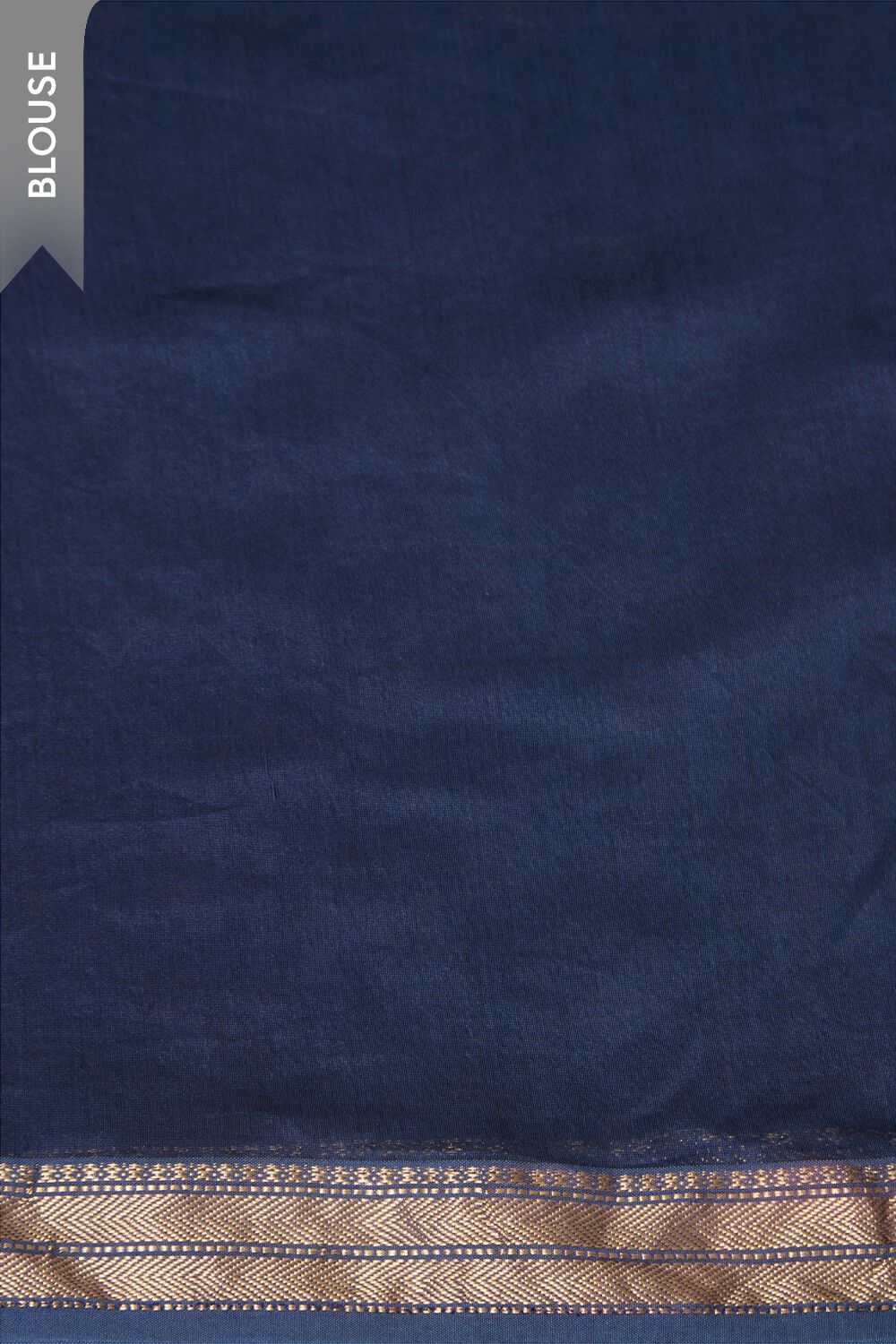 Dark Blue Pure Silk Cotton Batik Saree image number null