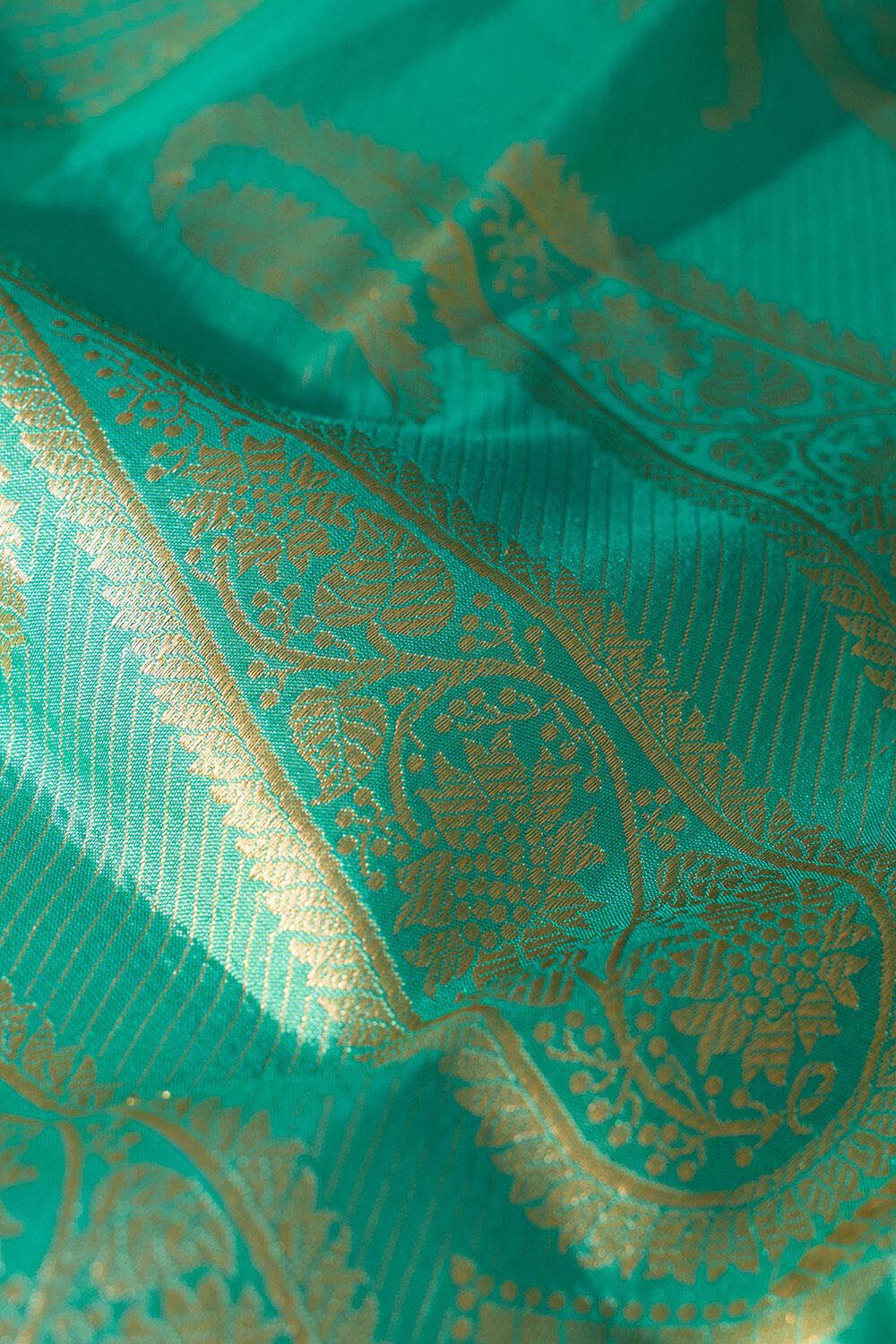 Blue Silk Viscose Cutwork Banaras  Saree image number null