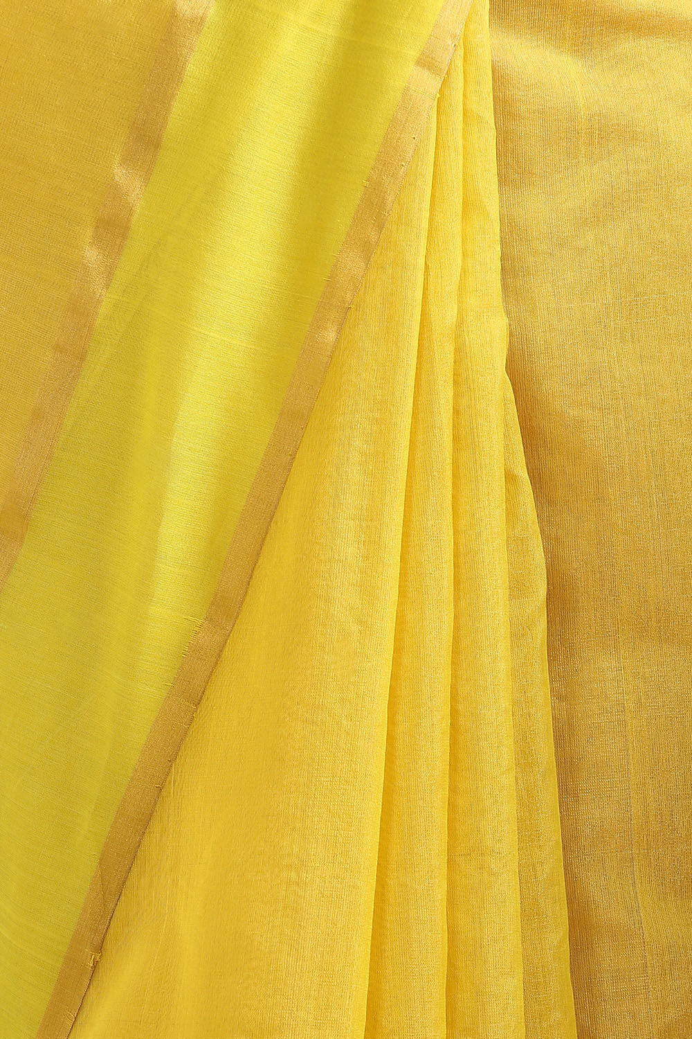 Light Yellow Pure Cotton Tissue Chanderi Saree image number null