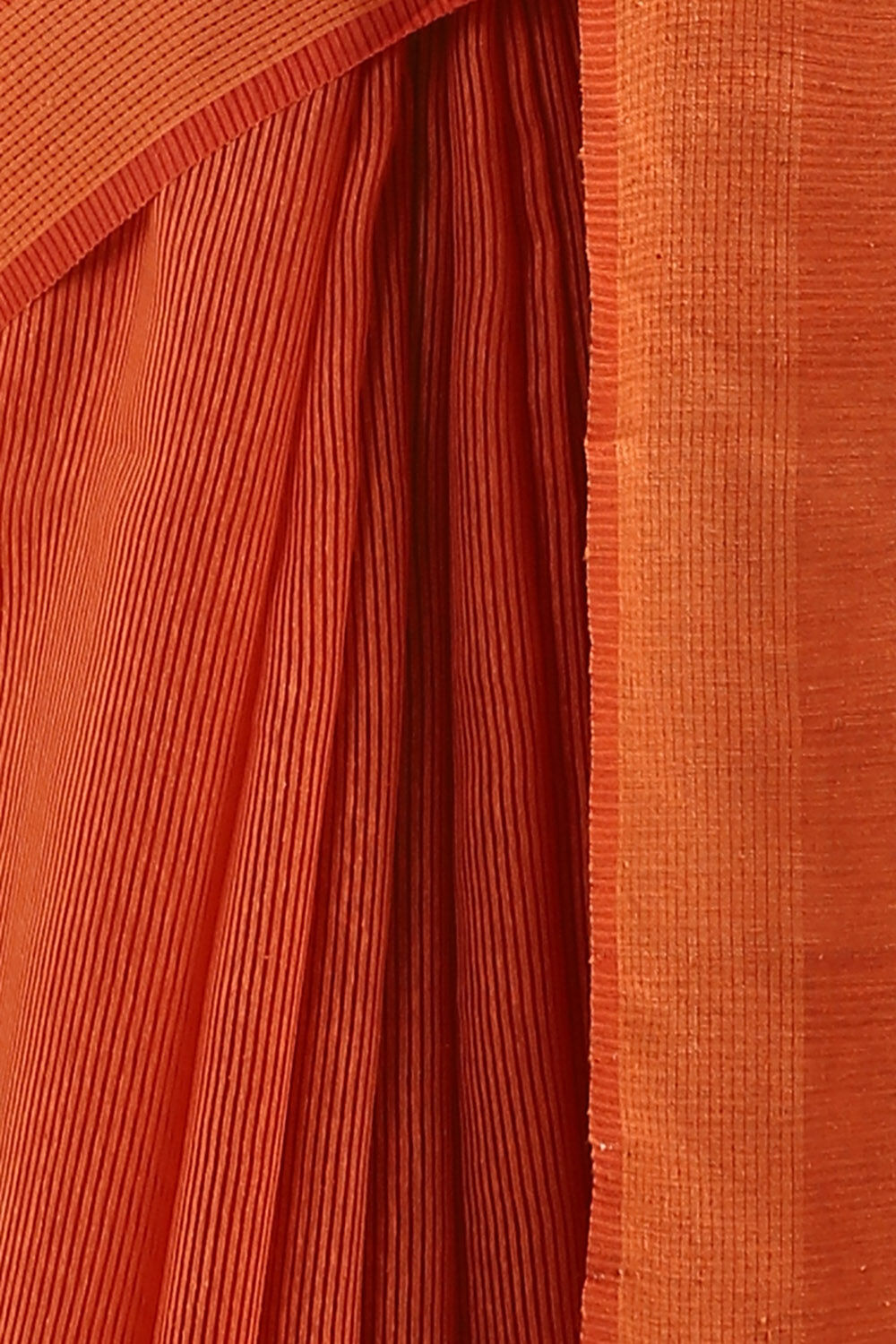 Orange Pure Silk Woven Saree image number null