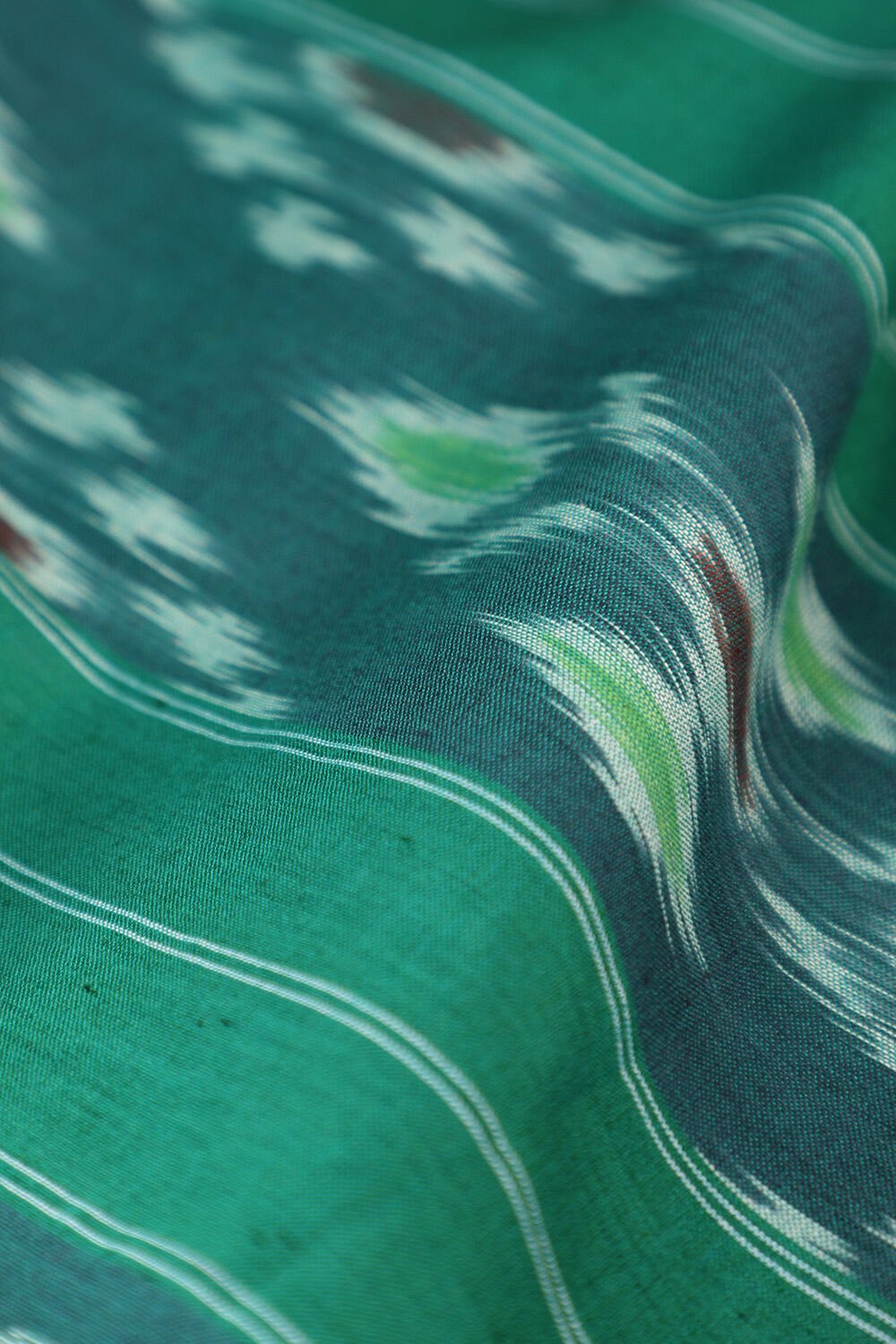 Purple Pure Cotton Pochampalli Ikat Saree image number null