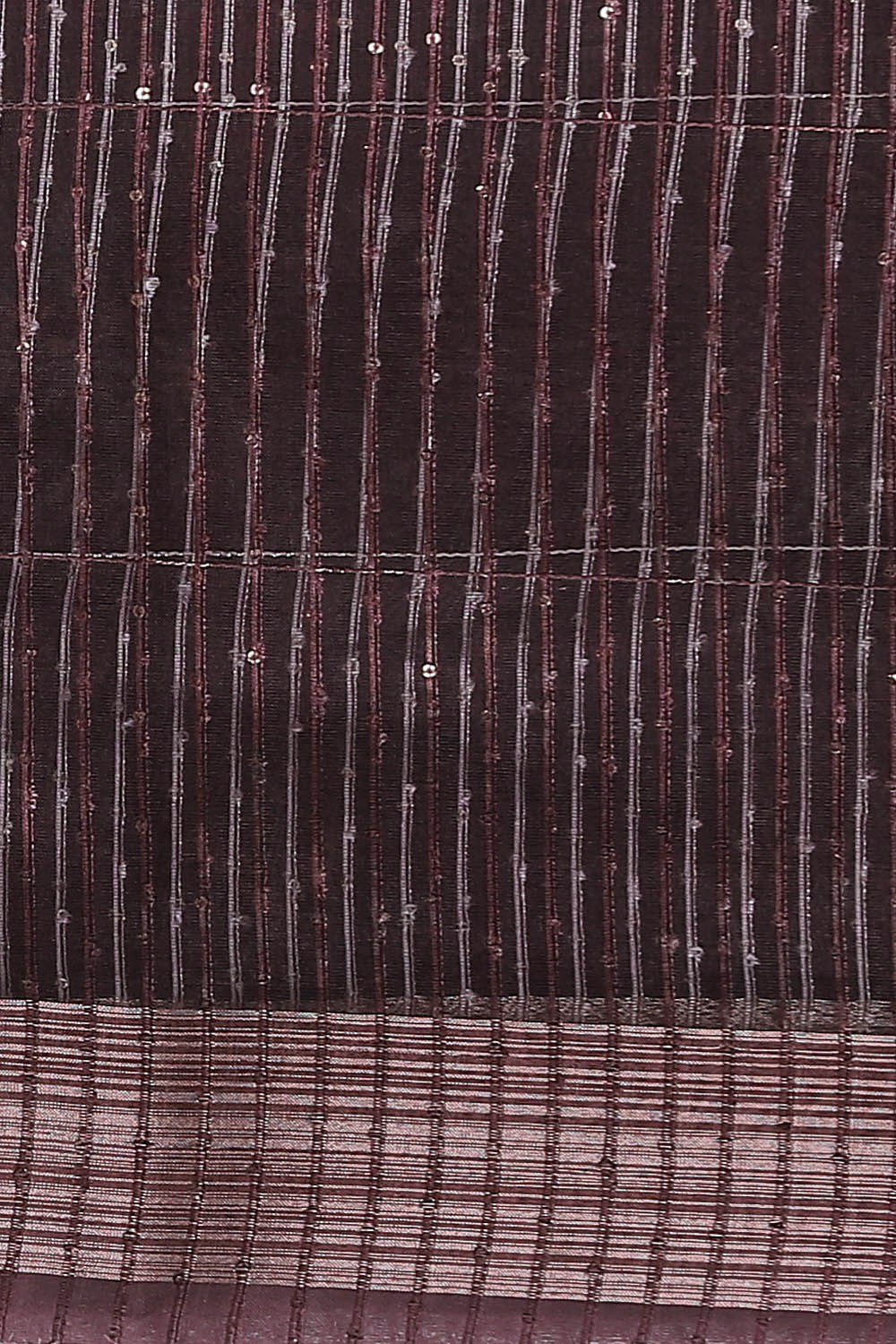 Brown Pure Embroidered Saree image number null
