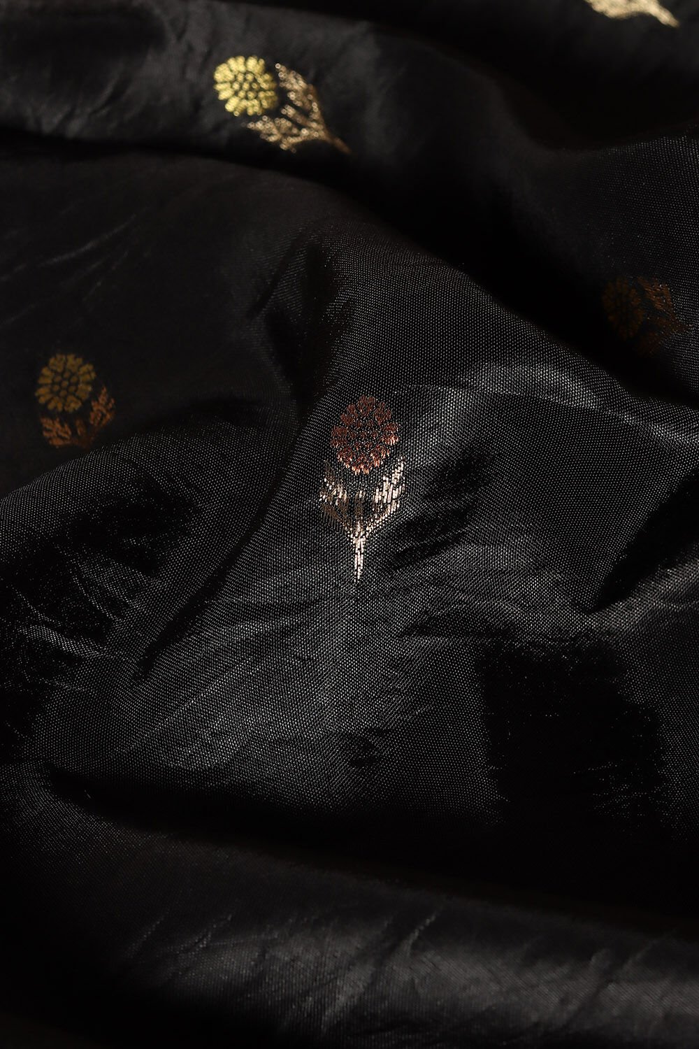 Black Luxe Woven Saree image number null