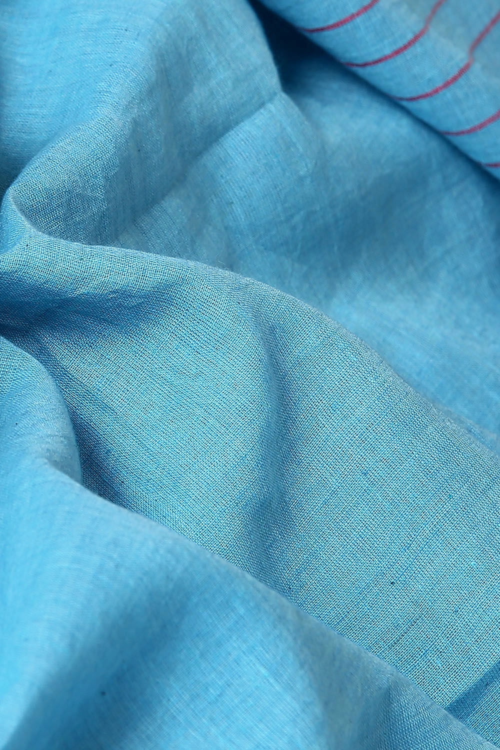 Blue Pure Cotton Bengal Saree image number null