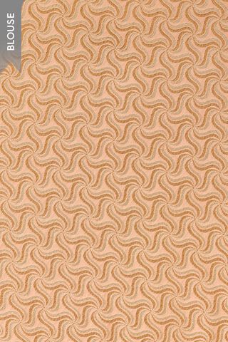 Light Orange Woven Viscose Tissue Saree thumbnail image number null