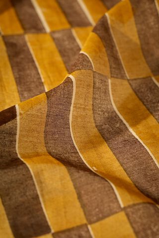 Yellow Rajasthan Pure Silk Cotton Printed Sanganeri Saree thumbnail image number null