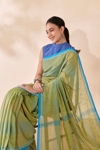 Green Bengal Pure Cotton Jamdani Saree