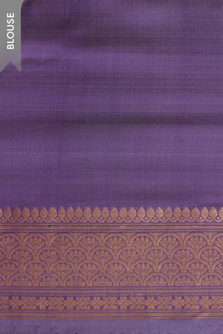 Violet Silk Viscose Kadwa Banarasi Saree thumbnail image number null