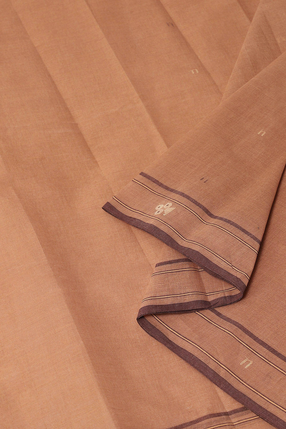 Brown Pure Cotton Bengal Saree image number null
