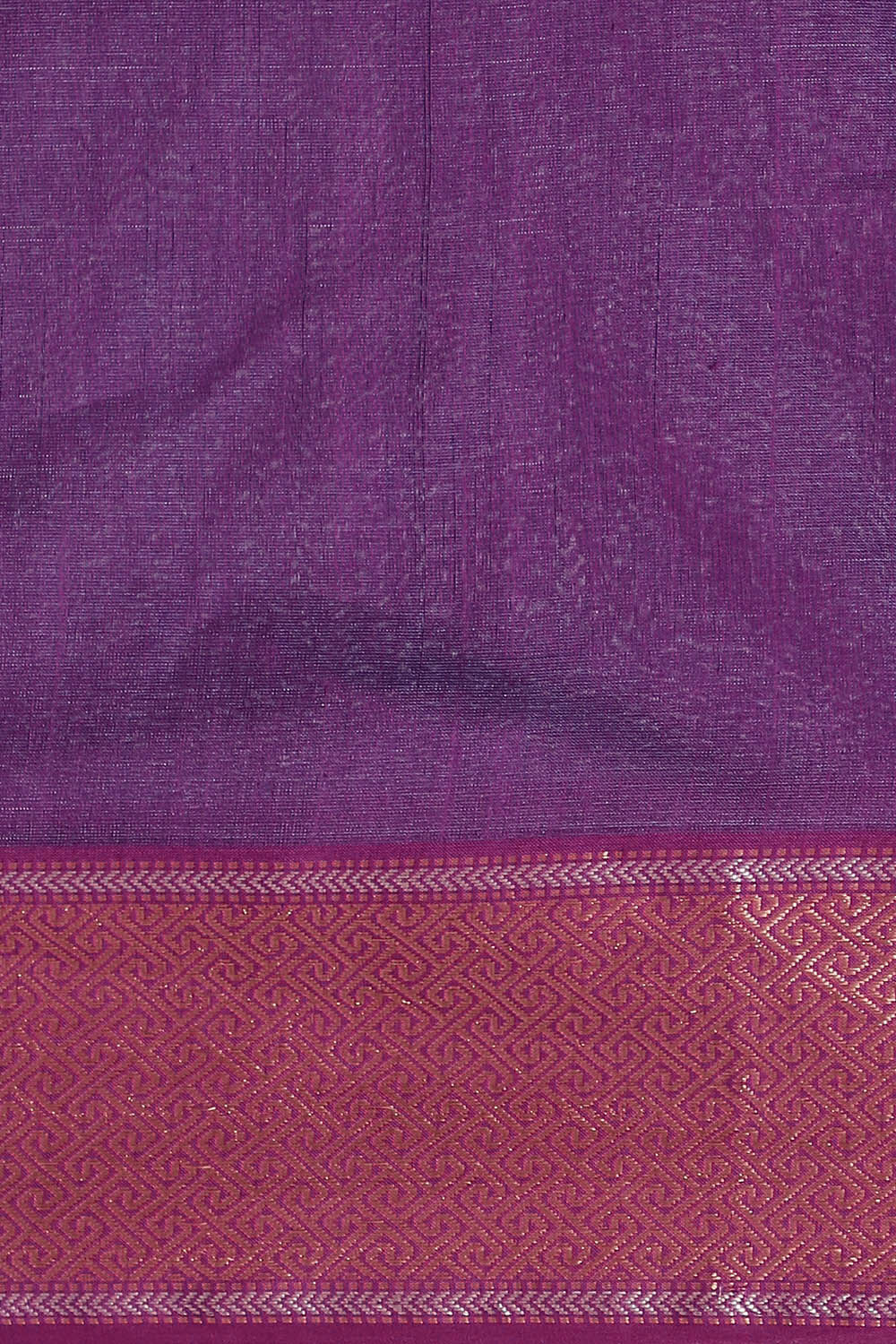 Violet Pure Silk Cotton Maheswari Saree image number null