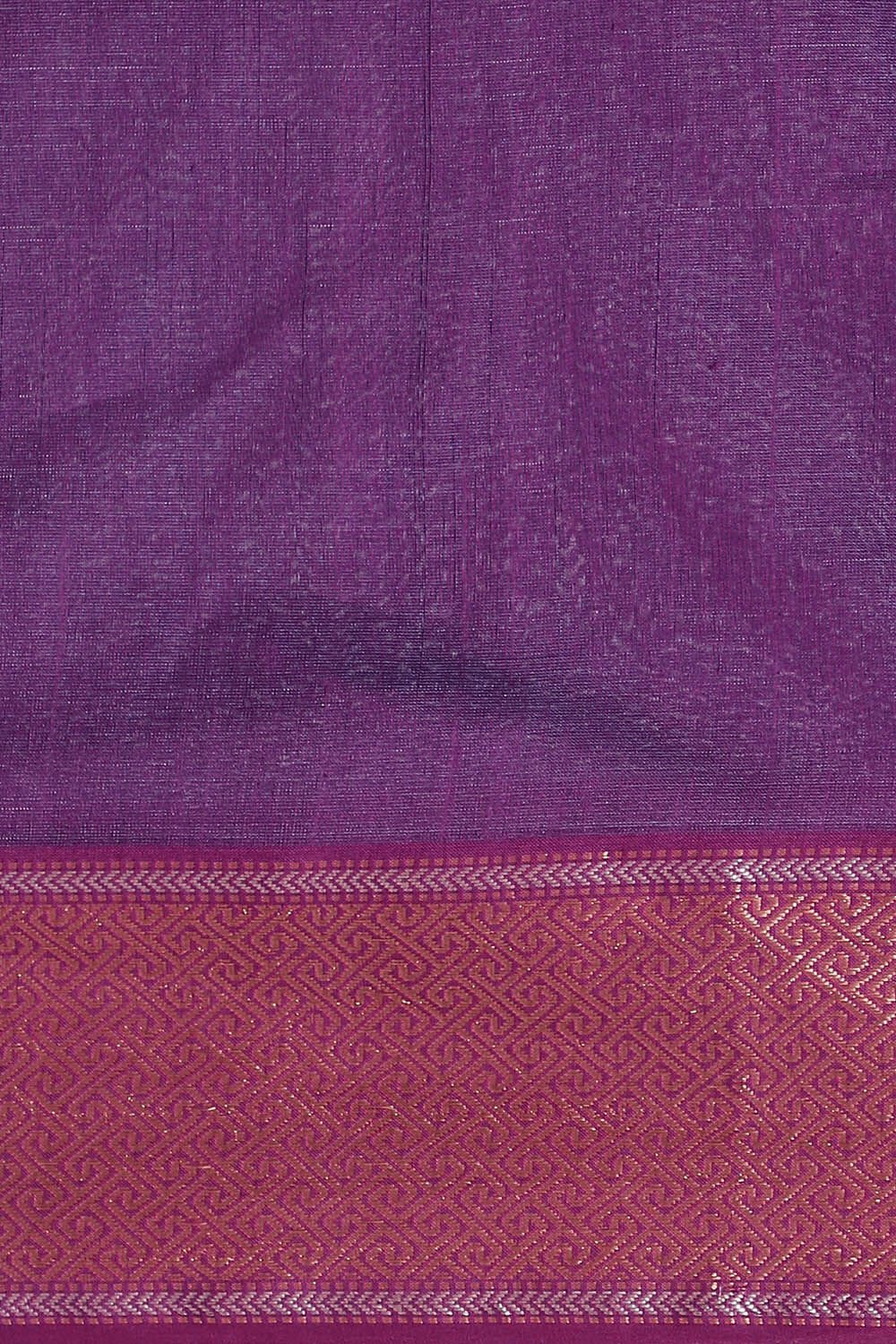 Violet Pure Silk Cotton Maheswari Saree image number null