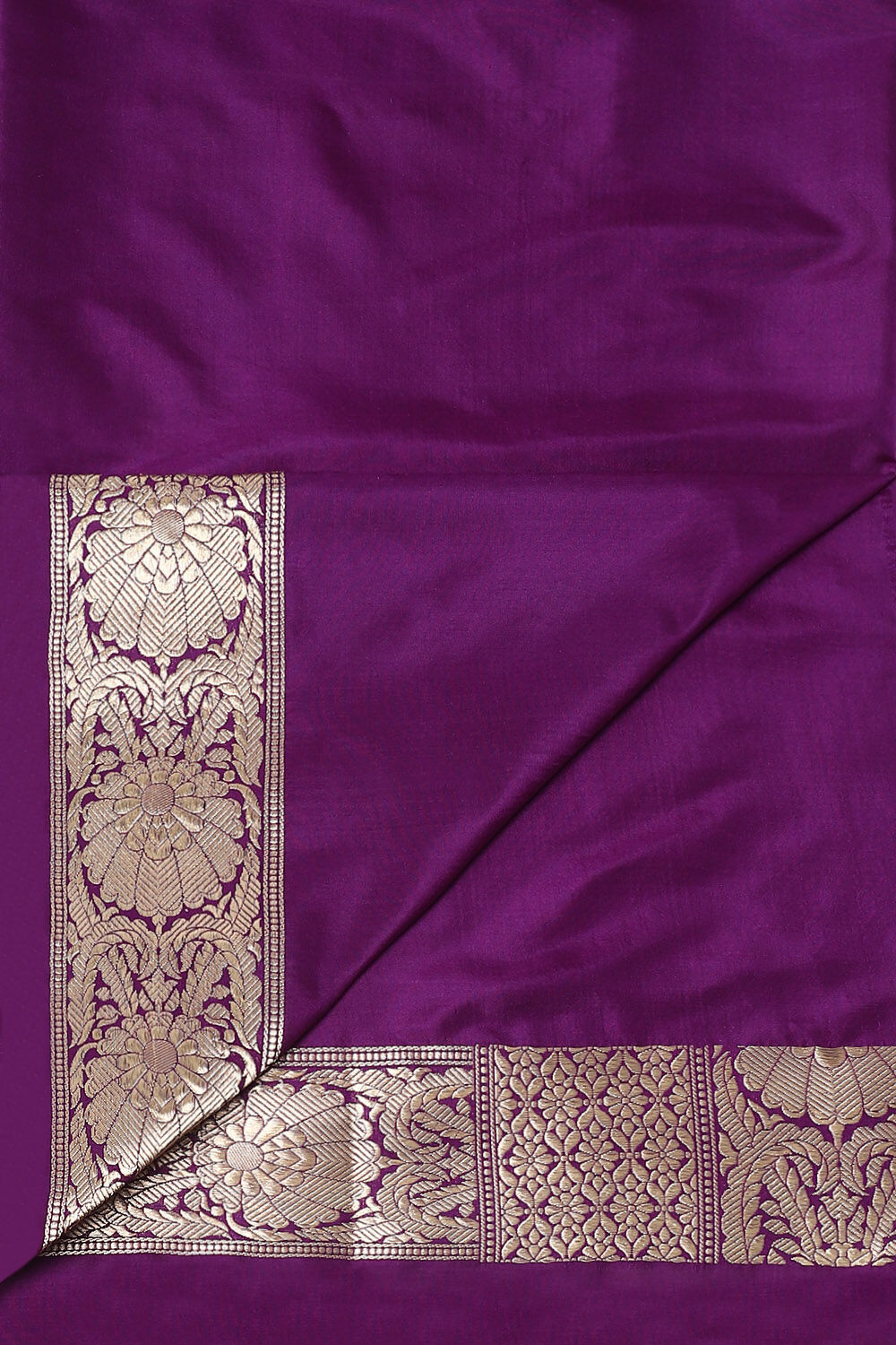 Purple Pure Silk Banarasi Saree image number null