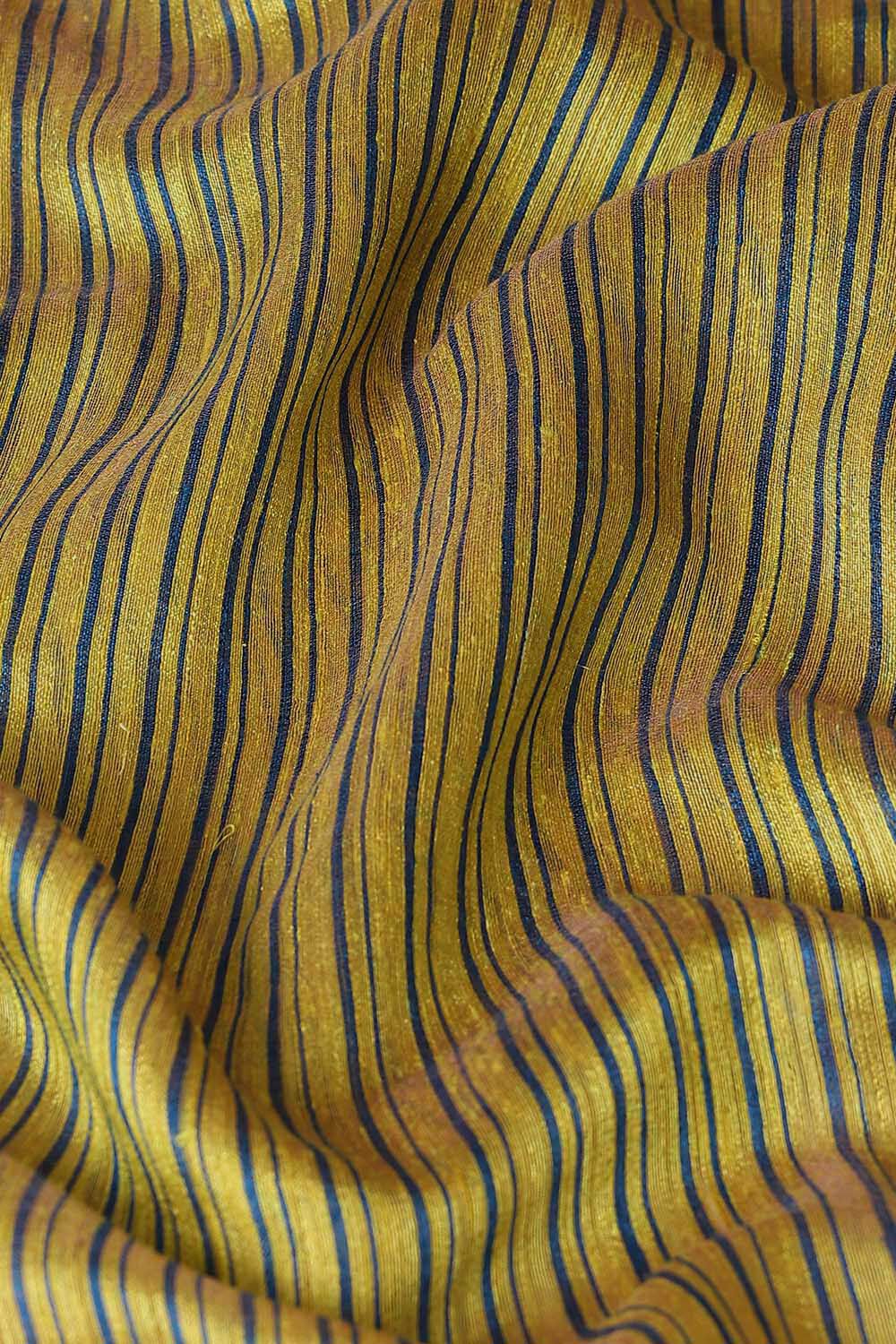 Dark Yellow Pure Silk Vanya Jamdani Saree image number null