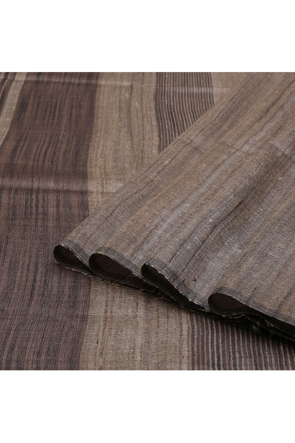 Brown Pure Tussar Woven Saree image number null