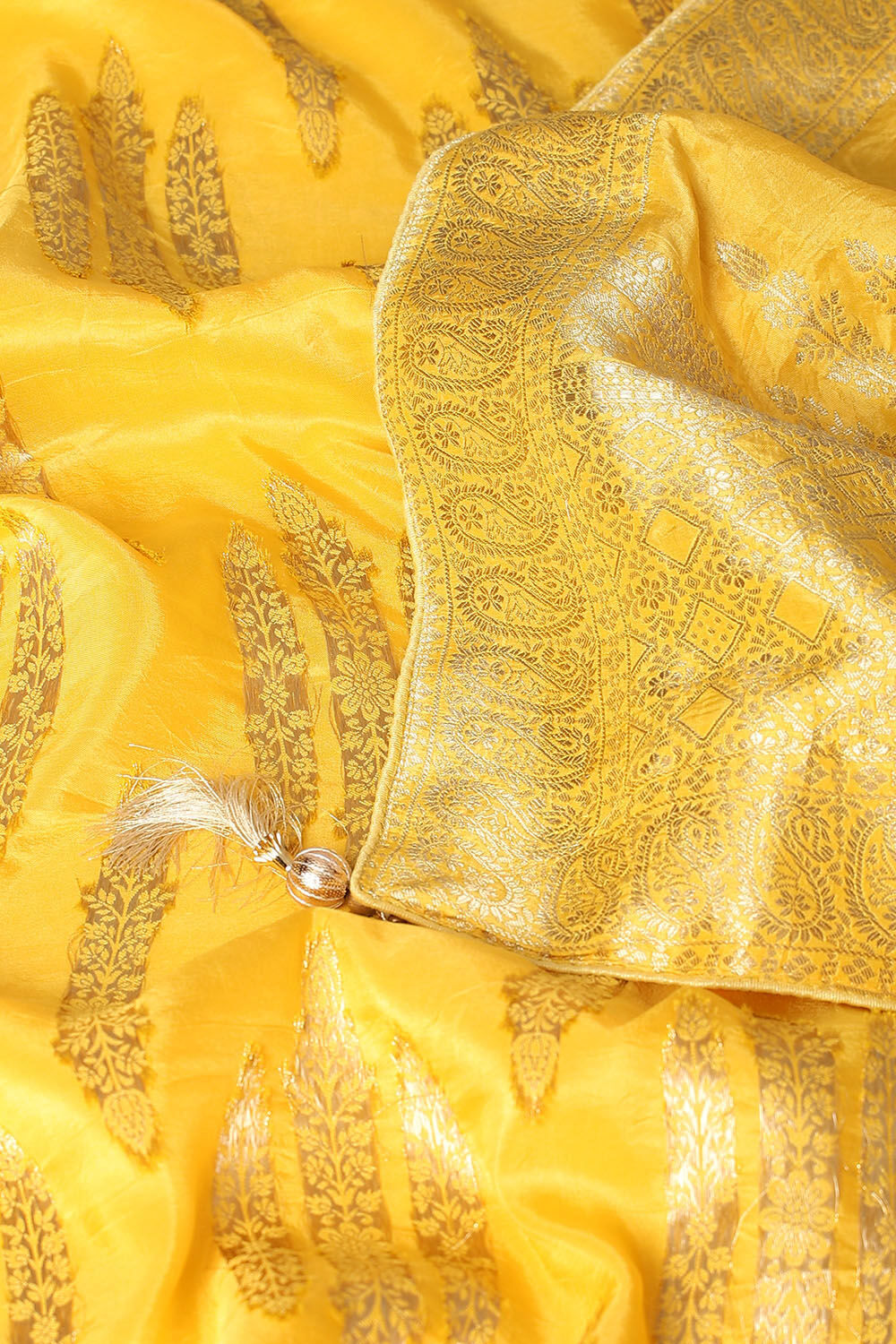 Sunrise Yellow Pure Luxe Vegan Saree image number null