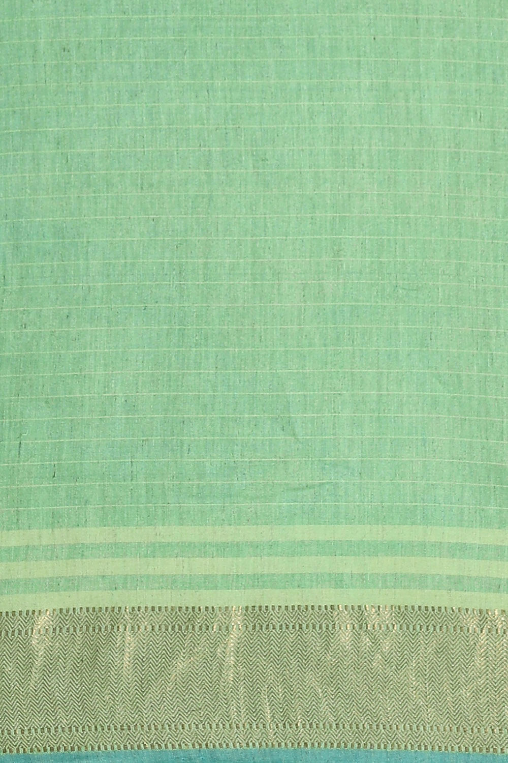 Green Pure Silk Linen Bhagalpuri Saree image number null