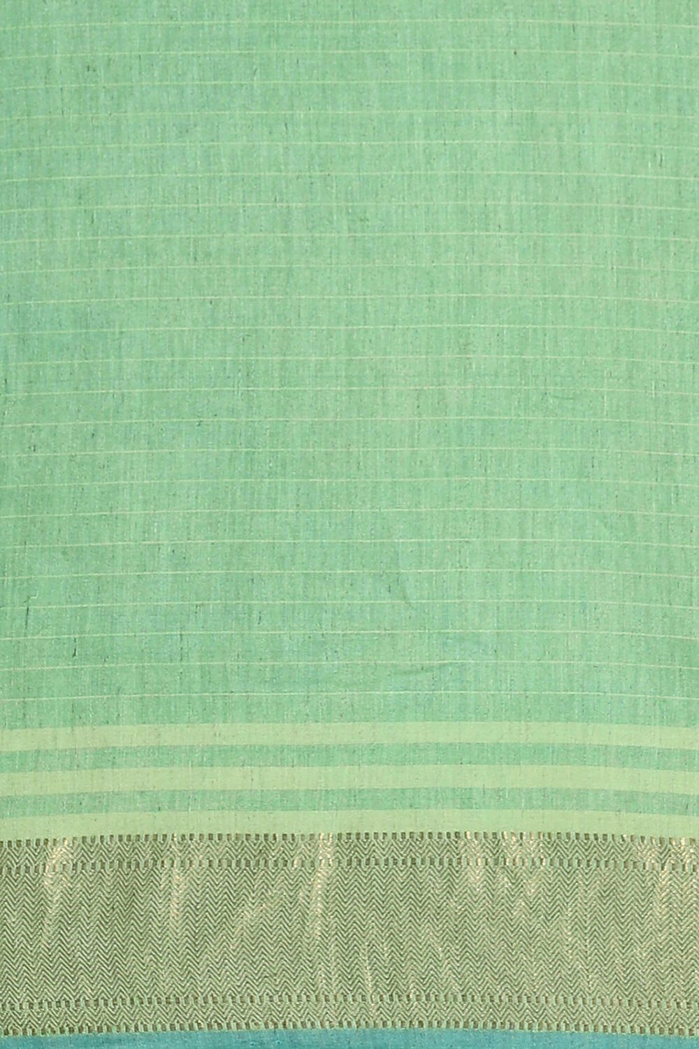 Green Pure Silk Linen Bhagalpuri Saree image number null